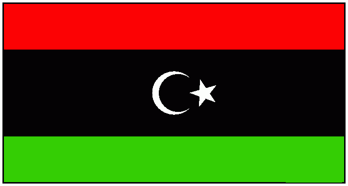 Libya bayrağı boyama